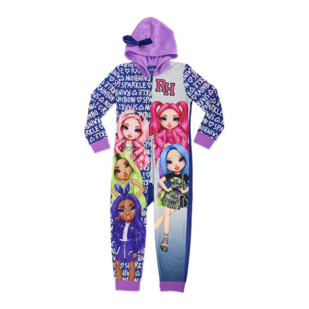 Rainbow high fleece sleeper pajama 10/12